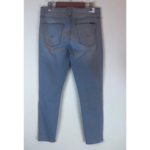HUDSON Mid Rise Crop Natalie Gray Super Skinny Jean Women's Size 28 - Picture 2 of 9